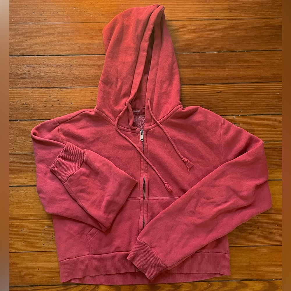 CROPPED ZIP UP